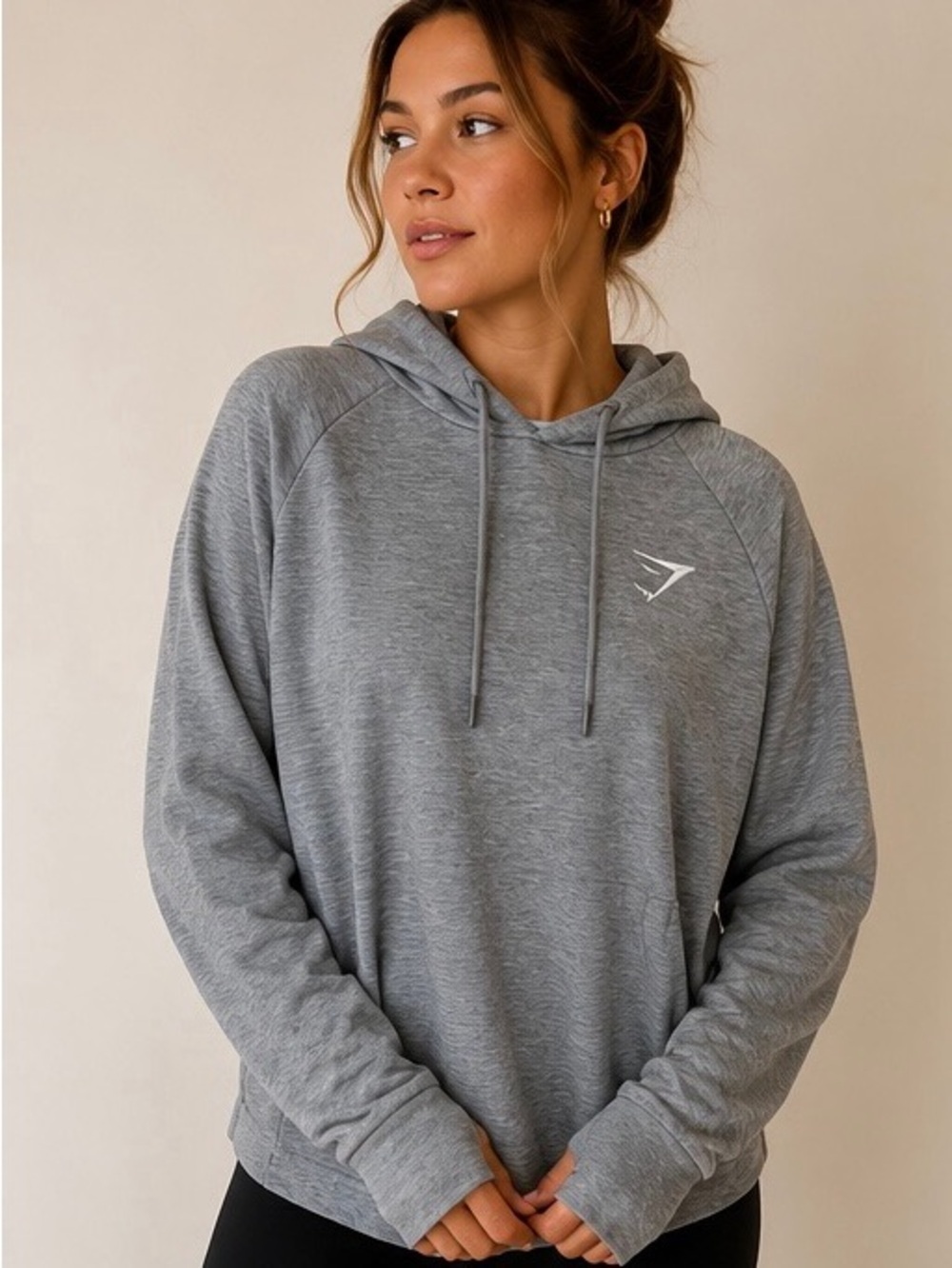 Gymshark Women’s Light Grey Hooded Pullover